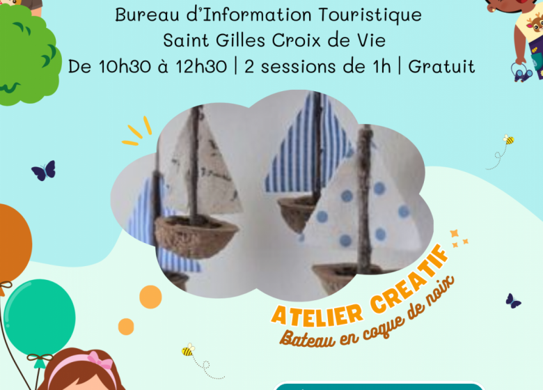 INSTANT CURIEUX – ATELIER CREATIF : BATEAU EN COQUE DE NOIX