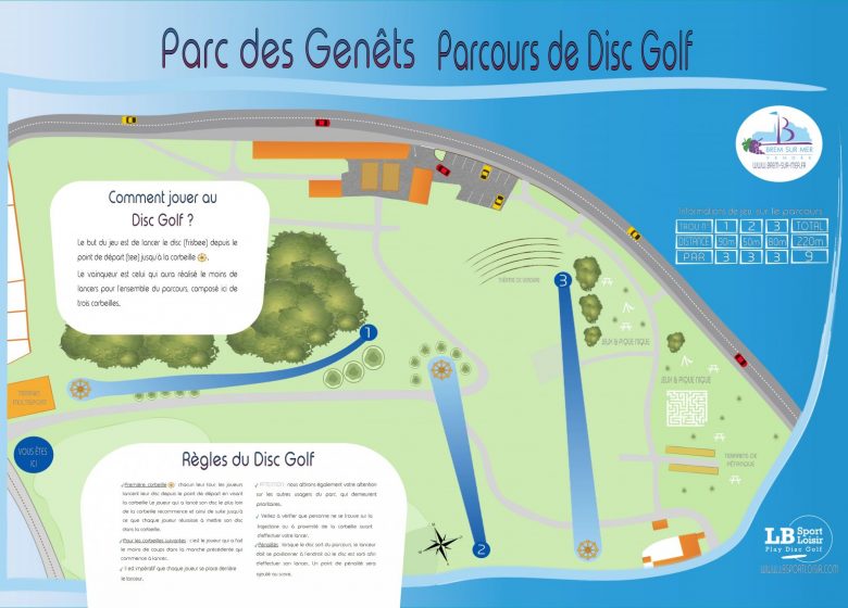 PARCOURS DE DISC GOLF – PARC DES GENETS